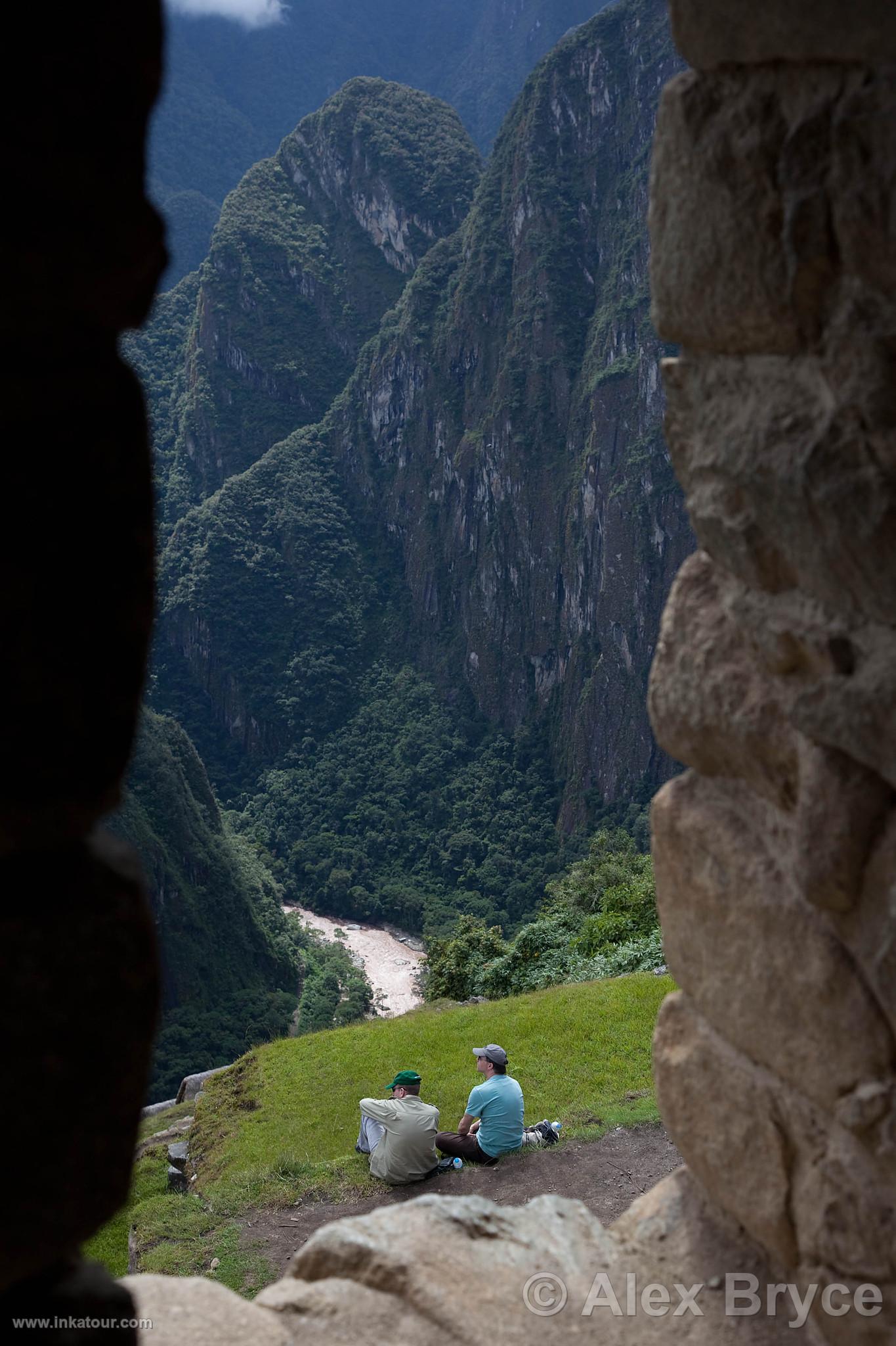 Tourists in the Machu Picchu Citadel