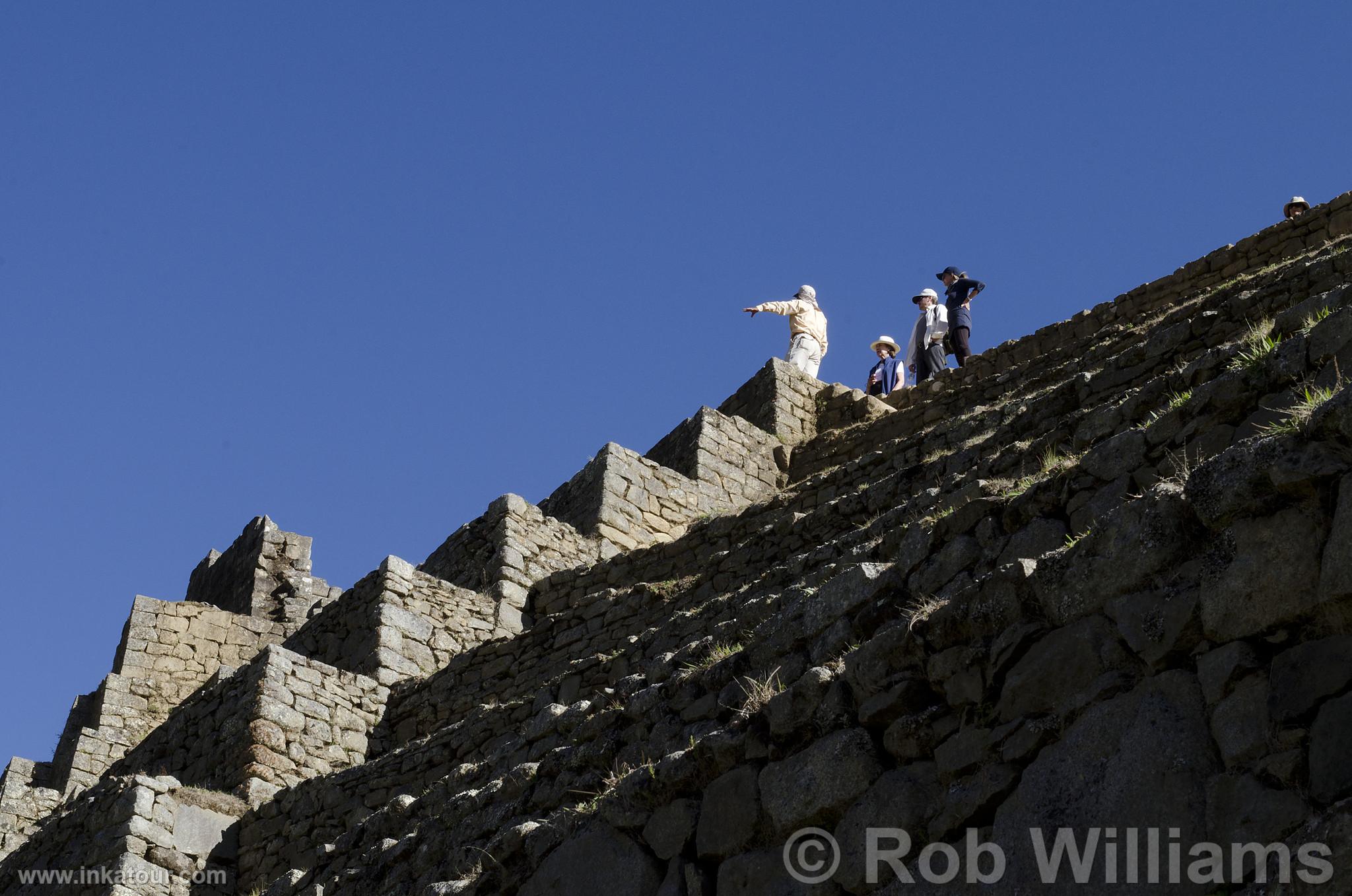 Tourists at Machu Picchu