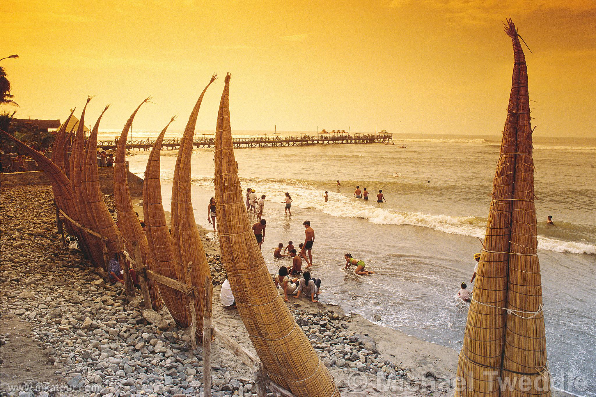 Totora Reed Boats in Huanchaco