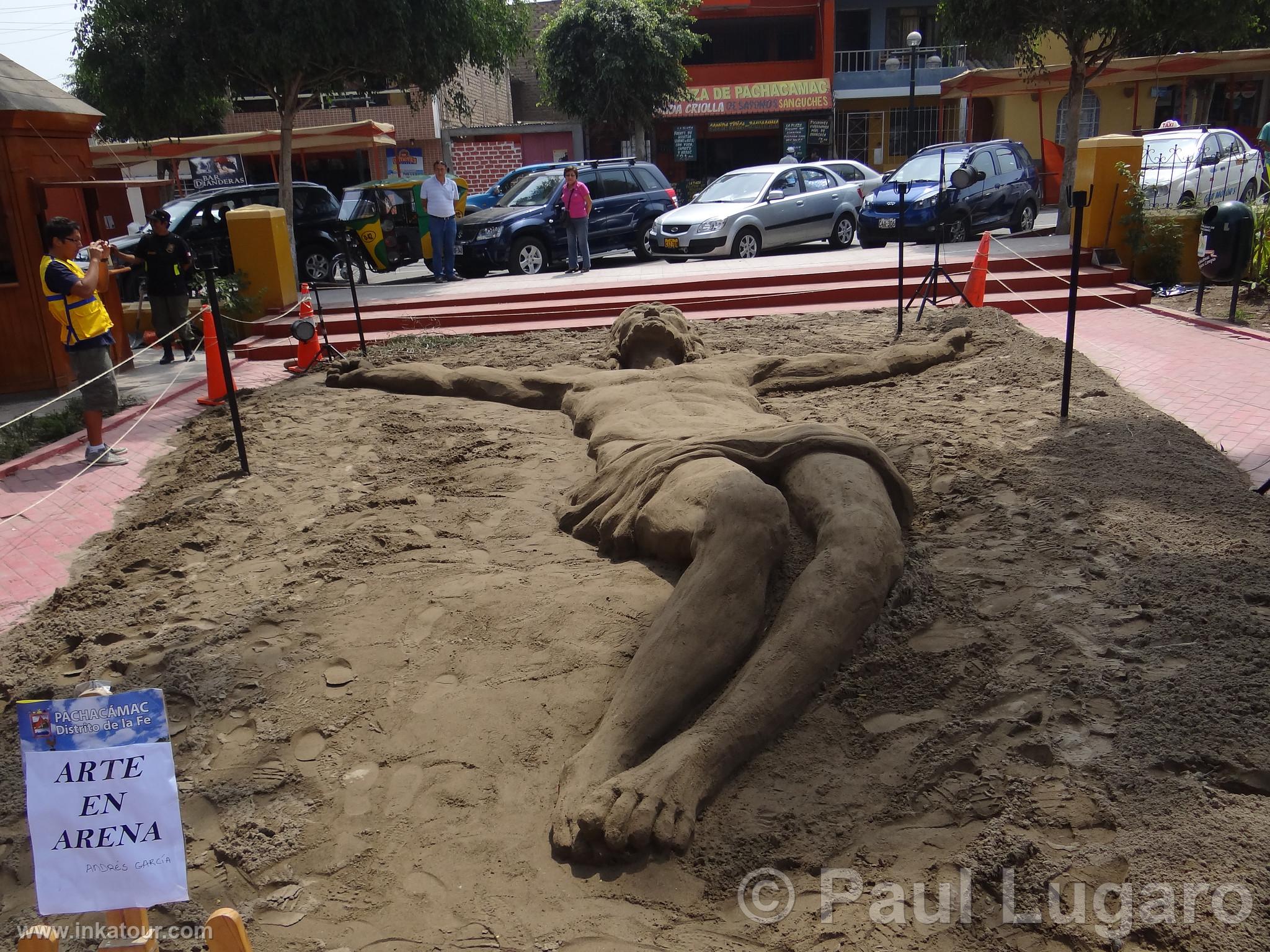 Sand sculpture, Pachacamac