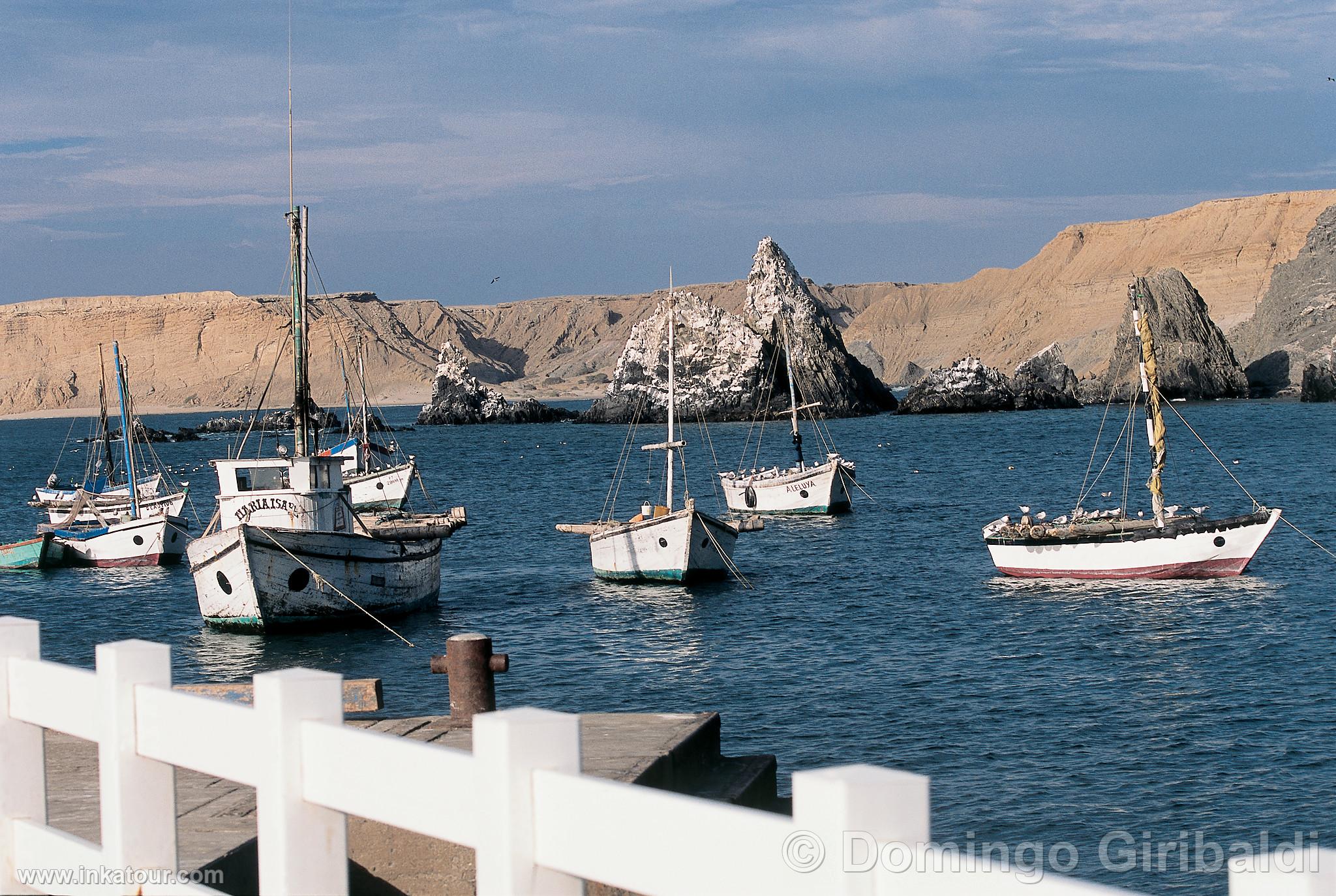 Fishing boats in Yacila