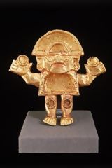 Tumi or Golden Ceremonial Knife (Naylamp Idol)