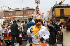 Procession of the Virgin of Carmen, Lima