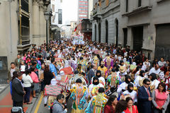 Procession of the Virgin of Carmen, Lima