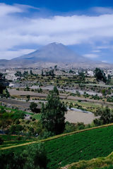 Misti Volcano and Arequipa Countryside