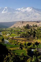 Chachani Volcano and Arequipa Countryside