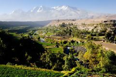 Chachani Volcano and Arequipa Countryside