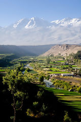 Chachani Volcano and Arequipa Countryside