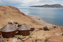 Tikonata Island on Lake Titicaca