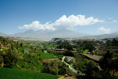 Chachani Volcano and Arequipa Countryside