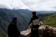 Tourists in the Colca