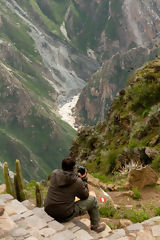 Tourist in the Colca