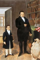 Portrait of Mariano Alejo Alvarez and Son (1834), by Jos Gil de Castro