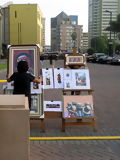 Paintings at Kennedy Square, Lima