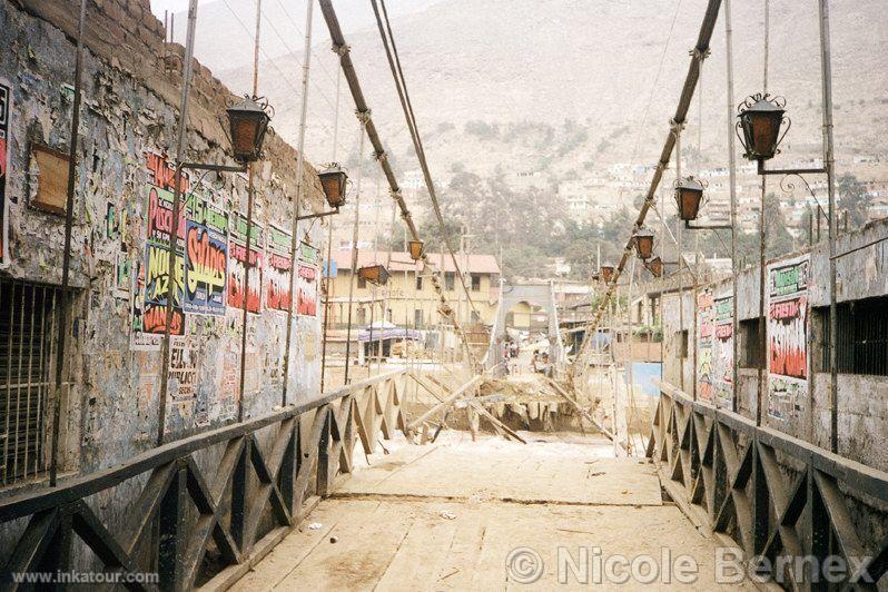Bridge of Chosica, destroyed by the Nio of 1998