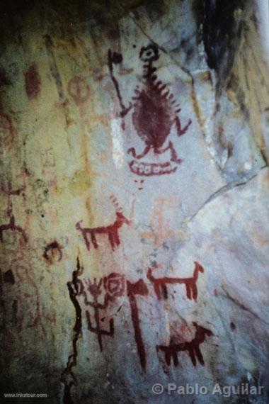 Cave paintings in Utcubamba (detail)