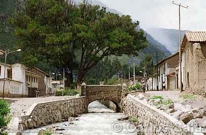 Bridge on the Jochoc River in Calca