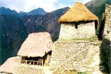 Reconstruction of an Inca house, Machu Picchu