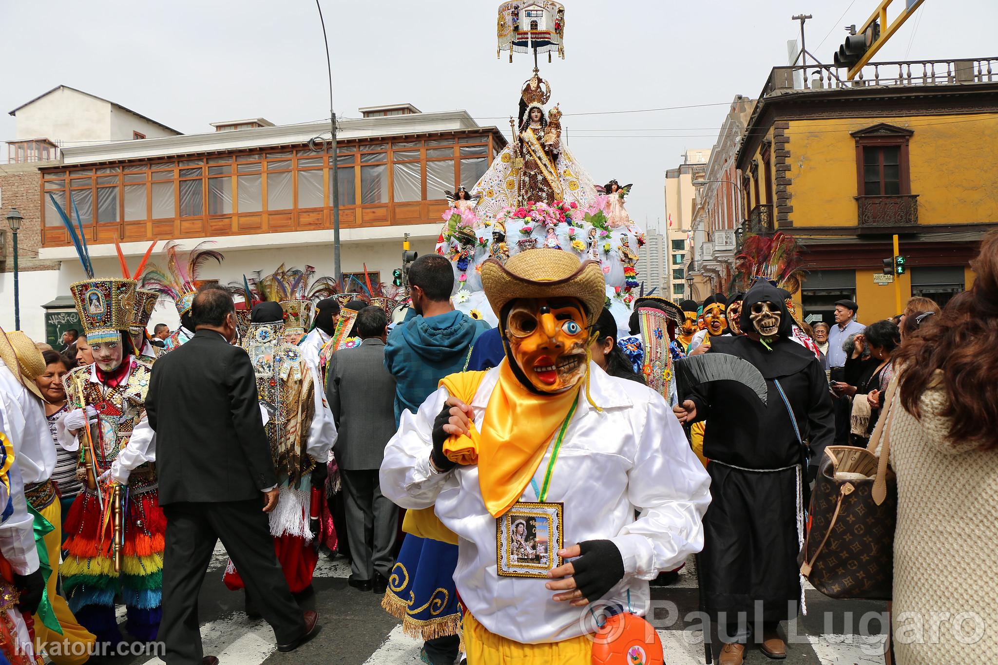 Procession of the Virgin of Carmen, Lima