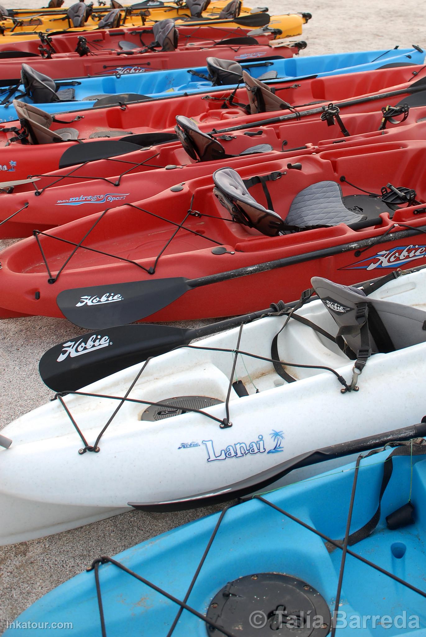 Kayaks in Paracas