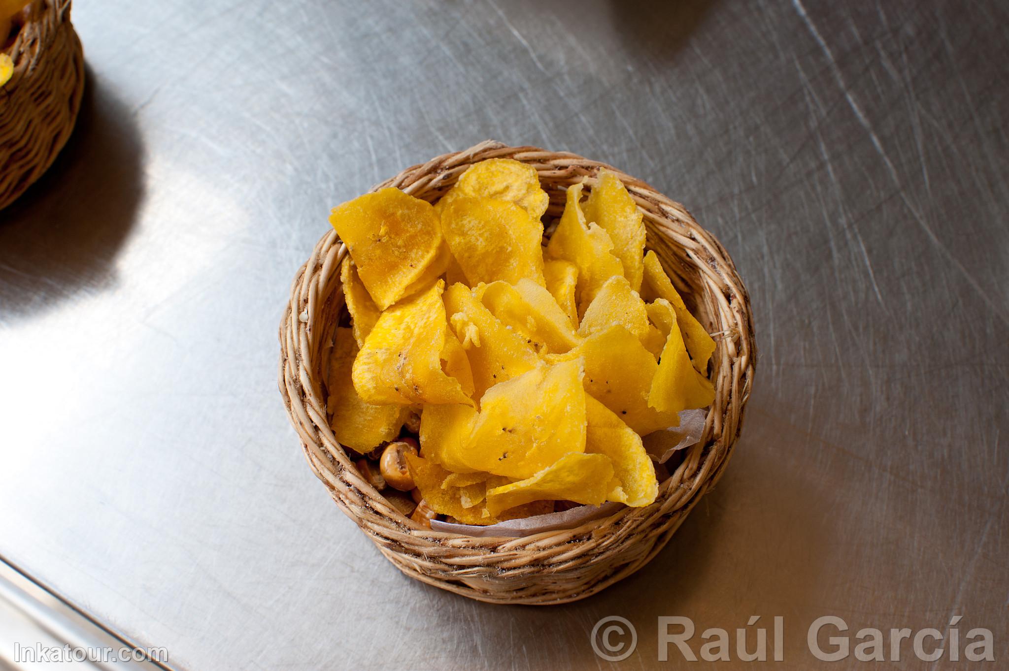 Plantain Chips and Andean Corn