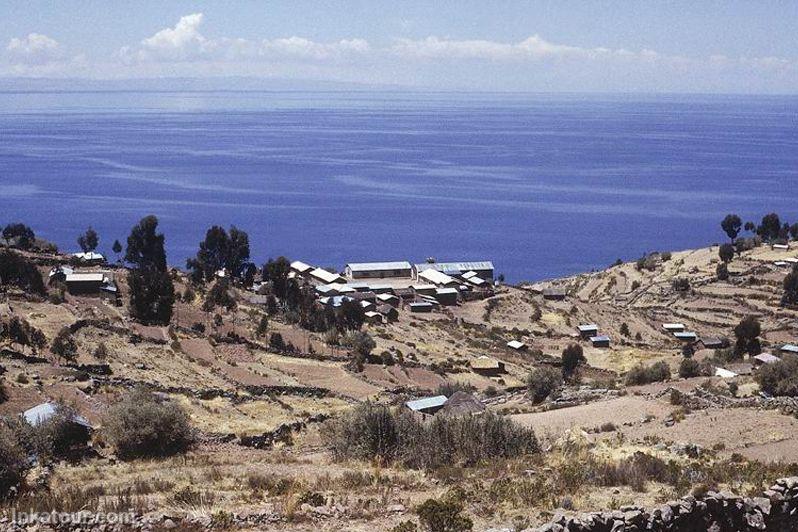 Panoramic View of Taquile Island