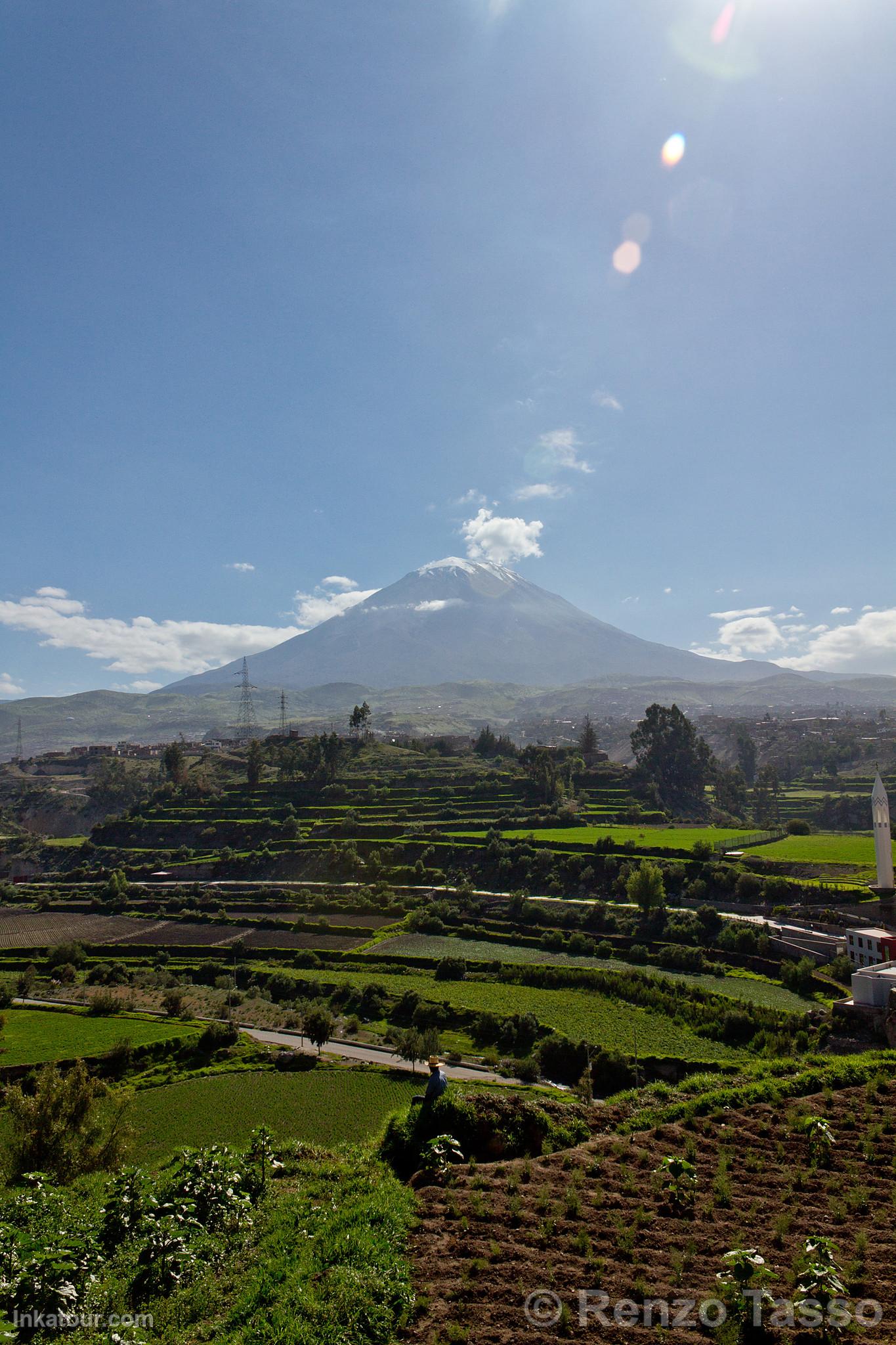 Misti Volcano and Arequipa Countryside