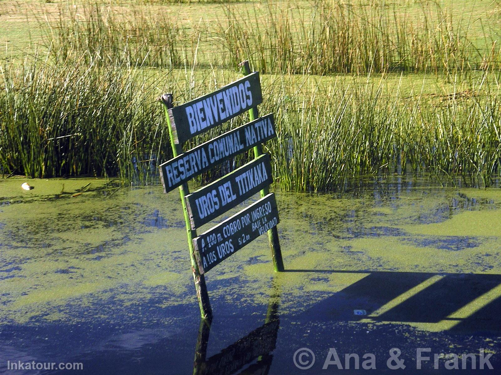 Entrance to the Uros Reserve