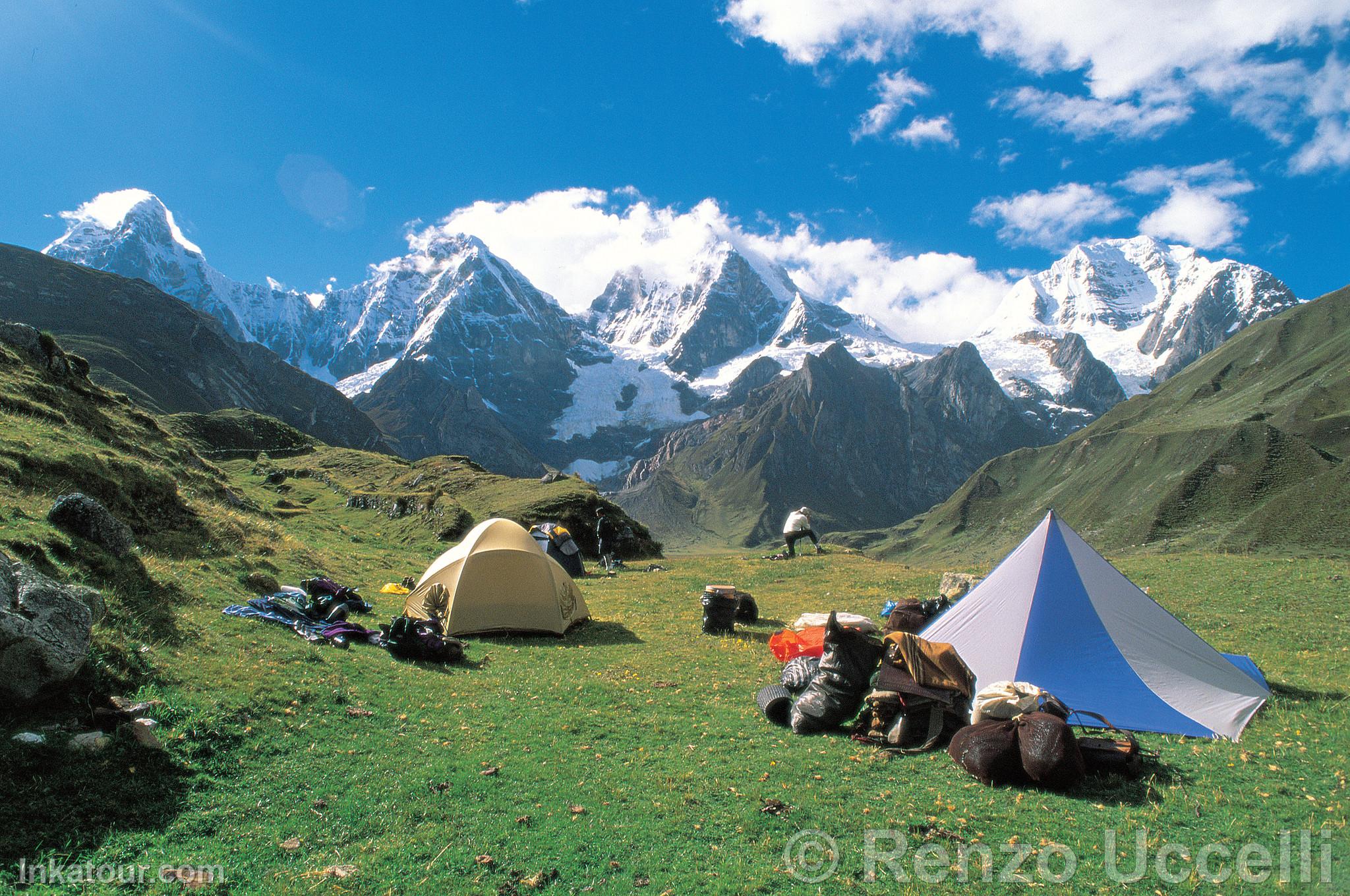 Carhuacocha in the Huayhuash Mountain Range