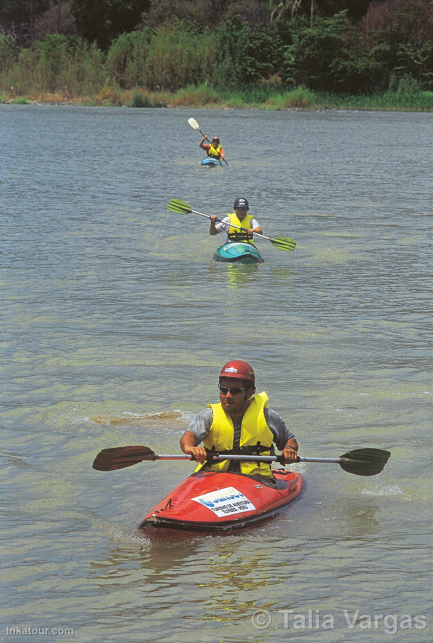 Kayak in the Tumbes River