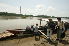 Tourists on the Madre de Dios River