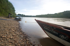 Boat on the Manu river